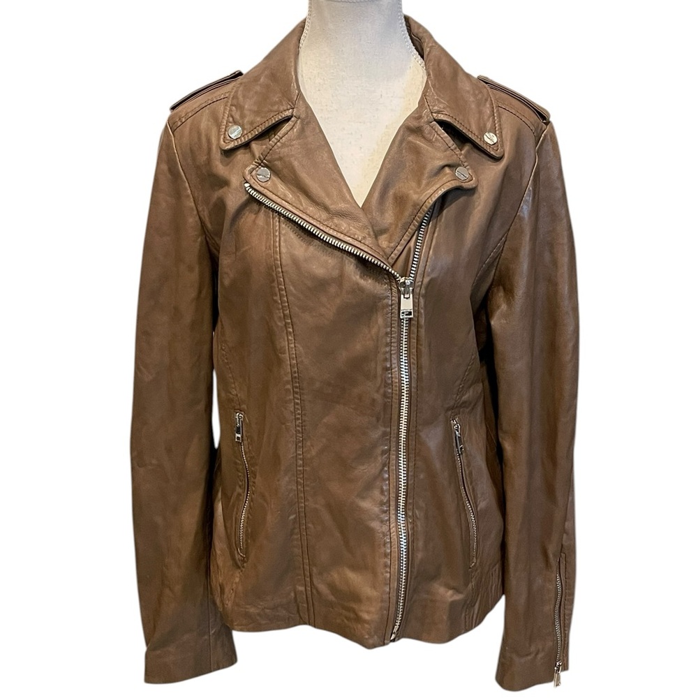 Lamarque Donna Brown Leather Women's Jacket Size: M